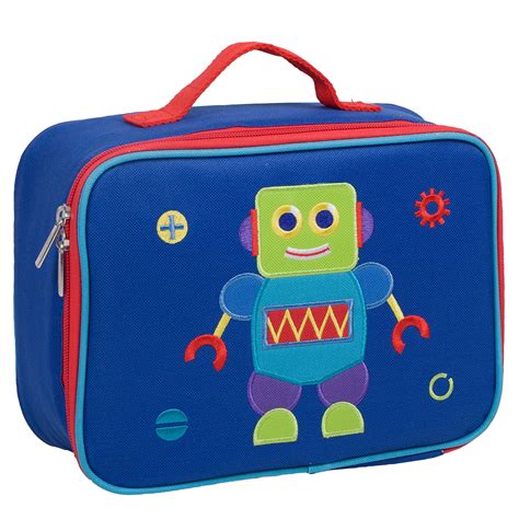 Olive Kids Robot Blue Embroidered Insulated Lunch Box for Boys and ...