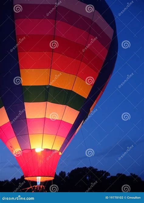 Hot Air Balloon Glow Stock Photo Image Of Background 19770102