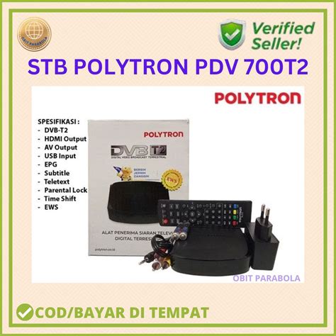 Jual Polytron Set Top Box Stb Dvb T Digital Pdv T Shopee Indonesia