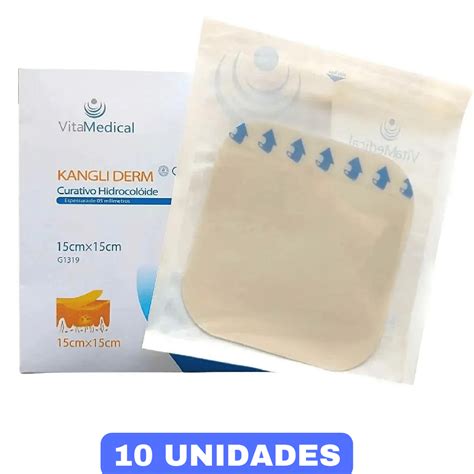 Curativo Hidrocoloide Extra Fino 15 X15cm Kangli Derm VitaMedical