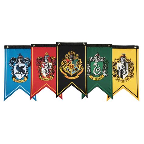 Conquest Journals Harry Potter Wizarding House Banner Flag Set X