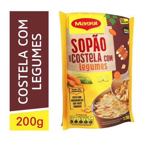 Sopão Maggi Costela Legumes Sachê 200g BIG BOX 402 403 Norte