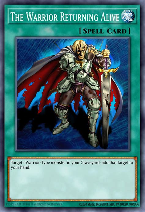 The Warrior Returning Alive Card Information Yu Gi Oh Database