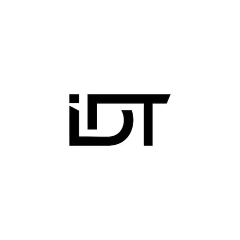 Premium Vector | Idt logo design