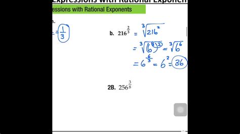 6 6 Rational Exponents Part 2 Youtube