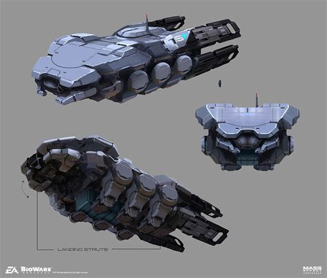 Artstation Mass Effect Andromeda Transport Vessel