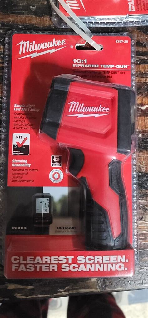 Milwaukee 2267 20 Laser Temperature Gun Infrared 10 1 Thermometer