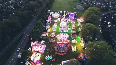 Corby Fair At Dusk From The Air Youtube