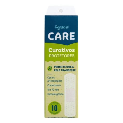Ofertas de Curativo Protetor Revitart Care transparente com 10 unidades