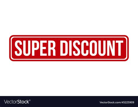 Super Discount Rubber Stamp Seal Royalty Free Vector Image