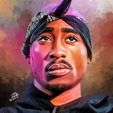 Tupac Digital Painting By 46designs