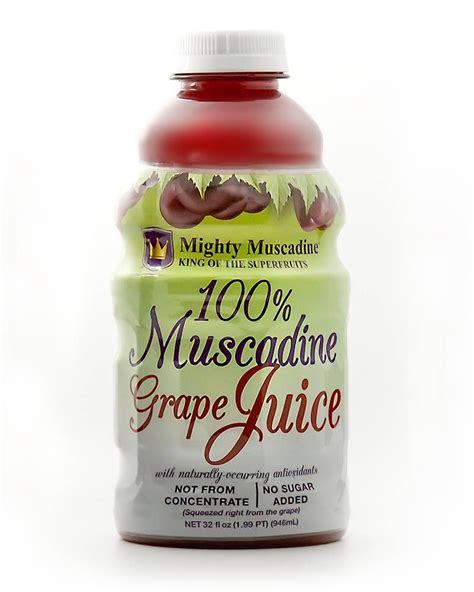 Mighty Muscadine Grape Juice - 32 oz Grape Juice, Artificial Color ...