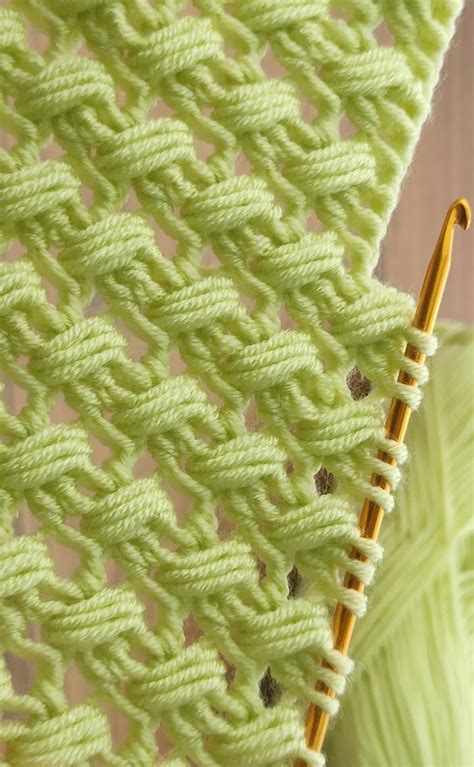 Crochet Tunisian Stitch Baby Blanket Design Peak