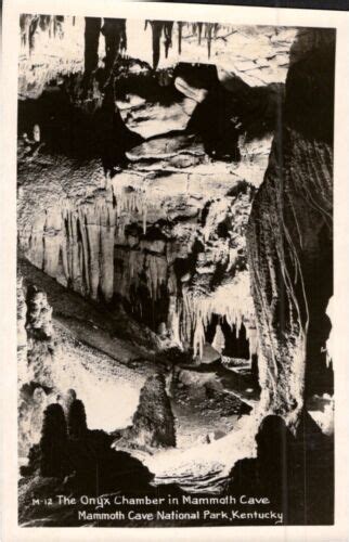 Mammoth Cave Natl Park KY Kentucky Onyx Chamber Vintage Real Photo