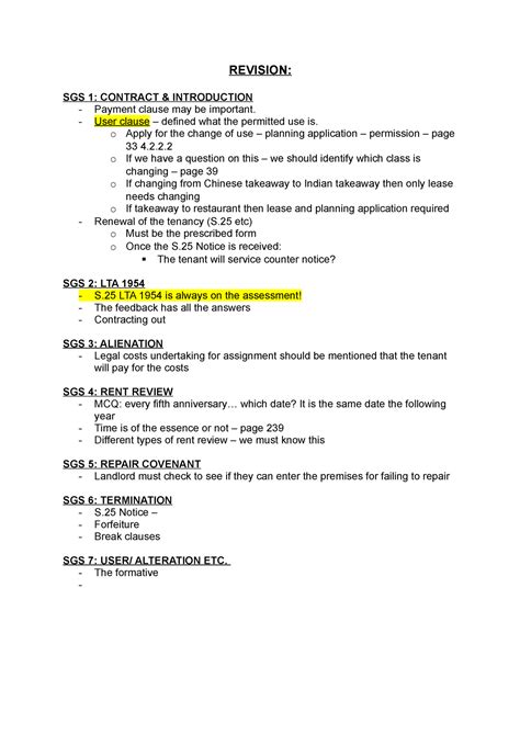 Revision Session REVISION SGS 1 CONTRACT INTRODUCTION Payment