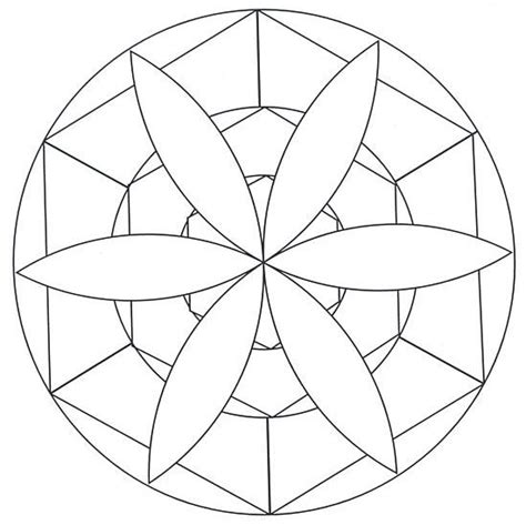 Dibujos de Mandalas fáciles para colorear - Colorear24.com