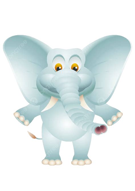 Smiling Elephant Clipart Fp