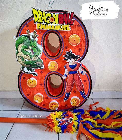 Piñata número 8 de Dragon Ball Z | Piñata de goku, Manualidades ...