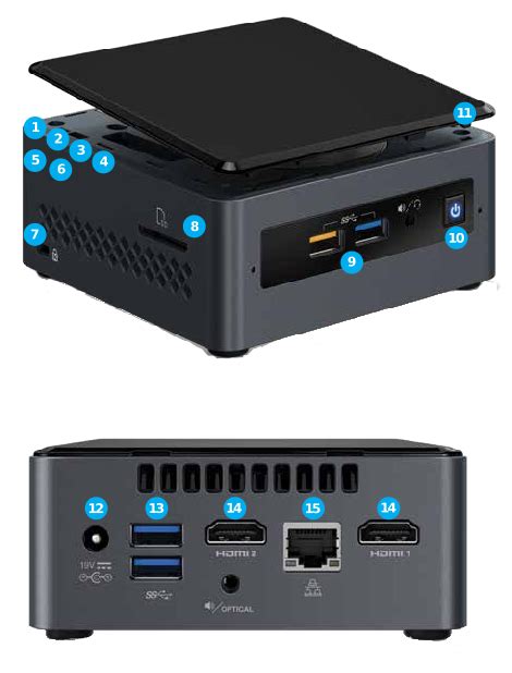 Intel NUC - Pentium Silver J5005 with 2-5 HDD Support BOXNUC7PJYH2 ...