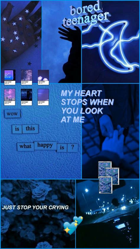 Dark Blue Aesthetic Wallpaper