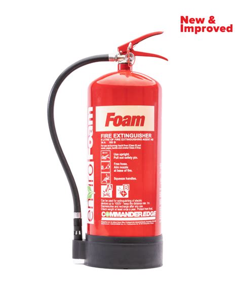 New Commanderedge Ltr Envirofoam Fluorine Free Foam Fire Extinguisher