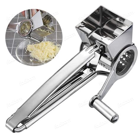 Ralador De Queijo Manual Manivela Em A O Inox De Cozinha