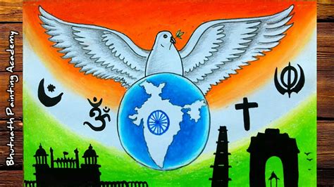 Ek Bharat Shreshtha Bharat Drawing Youtube