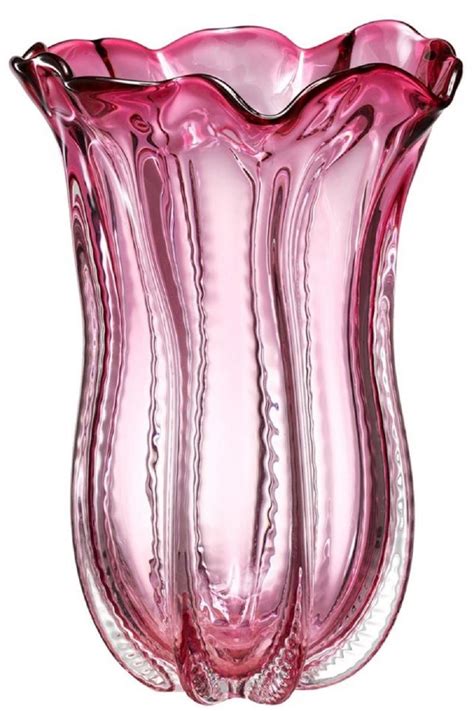 Casa Padrino Designer Glas Blumenvase Rosa X H Cm Luxus Deko