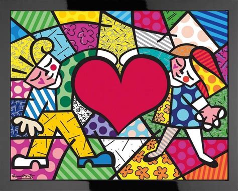 Big Heart - Romero Britto - Wyecliffe Original Art