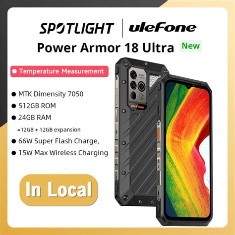 Official Shop Ulefone Power Armor 18T Ultra 5G Rugged Phone 512GB ROM