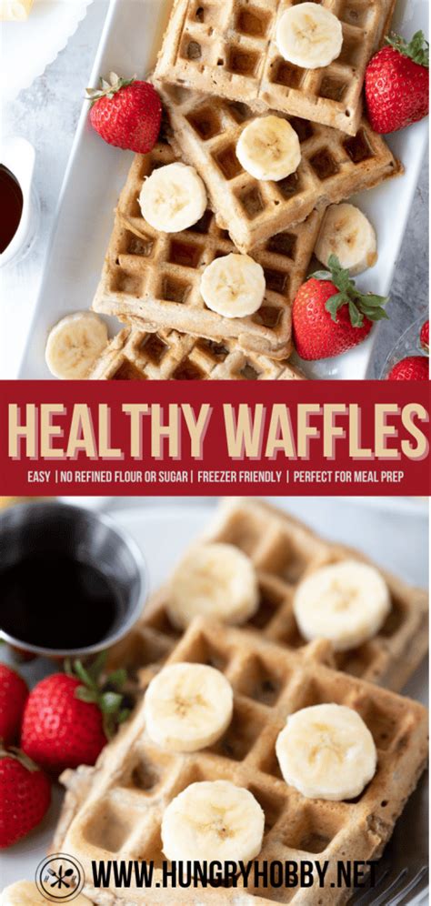 Healthy Waffle Recipe - Hungry Hobby