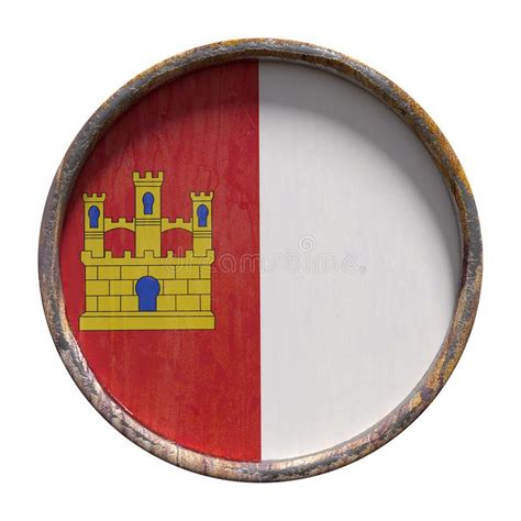 Flag Of Castilla La Mancha - Spain Stock Illustration - Illustration of nation, nationality: 7115423