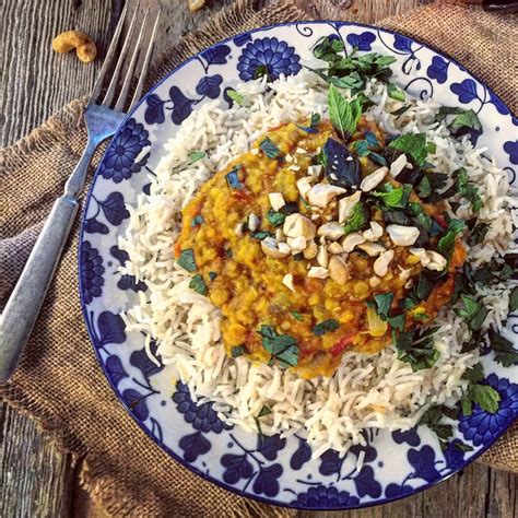 Red Lentil And Tomato Curry Over Basmati Rice The Lemon Apron