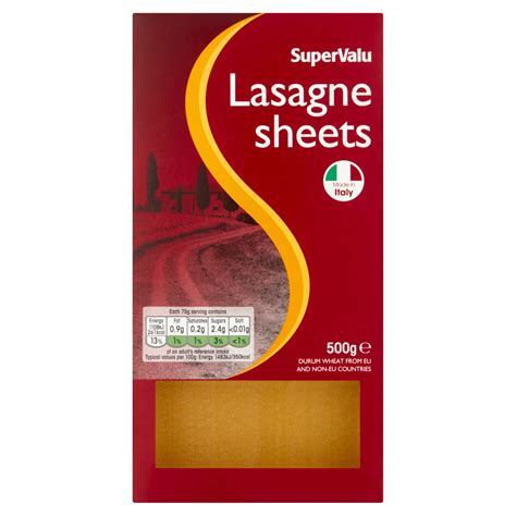 SuperValu Lasagne Sheets 500 G Storefront EN