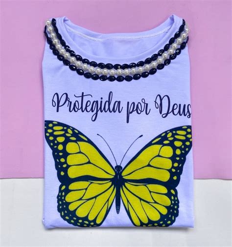 T Shirt Luxe White Protegida Por Deus Pedrarias