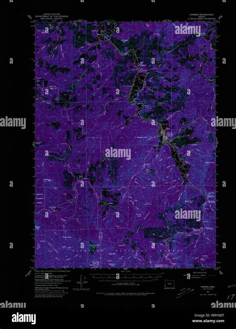 Map Of Powers Oregon Hi Res Stock Photography And Images Alamy