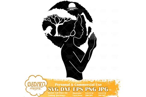 Black Woman Praying African Savanna Svg Afro Woman Svg 535703