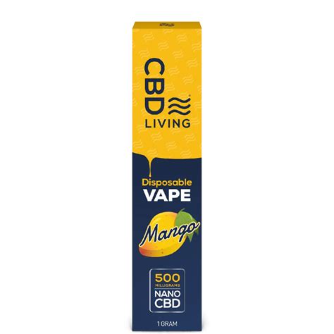 Cbd Living Disposable Cbd Vape Mango 500mg