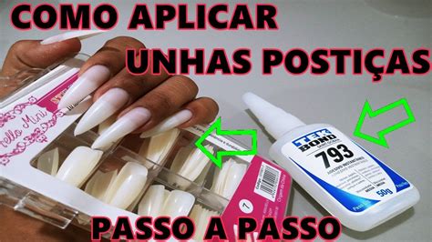 como colocar unhas postiças fácil qual melhor unha postiça qual a