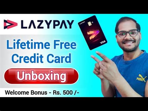 Lazypay Lifetime Free Credit Card Unboxing Review Lazycard