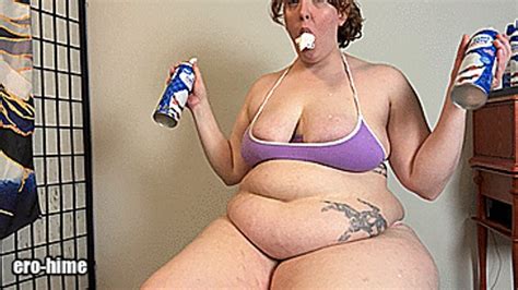 Whipped Cream Chug BBW Ginger Leah Aka Ero Hime Clips Sale