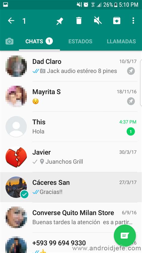 C Mo Fijar Un Chat En Whatsapp Android Jefe