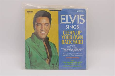 Elvis Clean Up Your Own Backyard 7 Record Jubilee Thrift