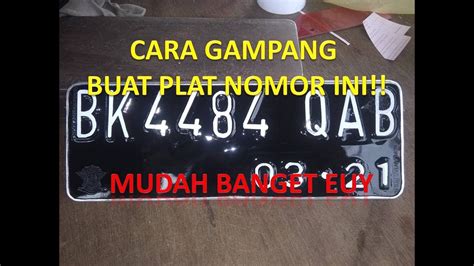 Ternyata Gampang Banget Buat Plat Nomor Cantik Ini Caranya Youtube