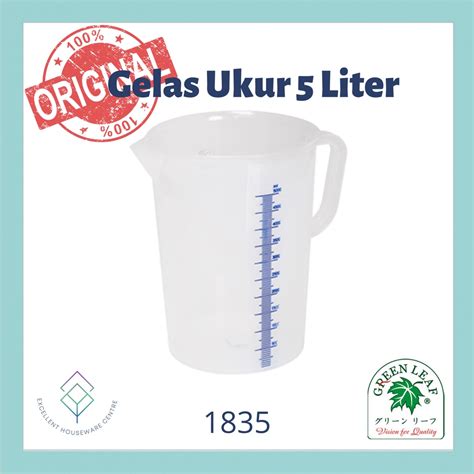 Jual GELAS UKUR GELAS TAKAR MEASURING JUG 5 LITER 5000 Ml GREEN