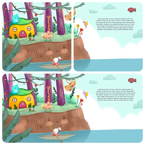 Happy Island children's book illustration on Behance