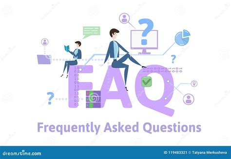 Faq Frequently Asked Questions Concept Table With Keywords Letters