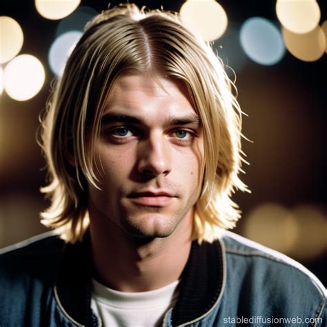 Kurt Cobain with Shaved Hairstyle | Stable Diffusion Online