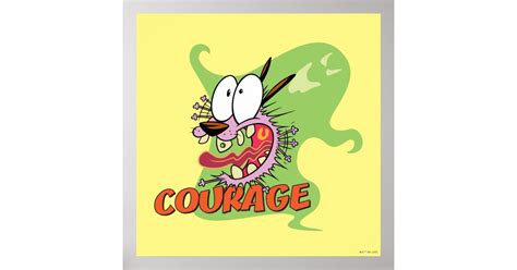 Courage the Cowardly Dog | Ghost Graphic Poster | Zazzle