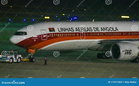 Taag Angola Boeing In Rio De Janeiro Editorial Stock Photo